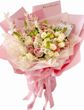 Pink & White Mystery Box Bouquet